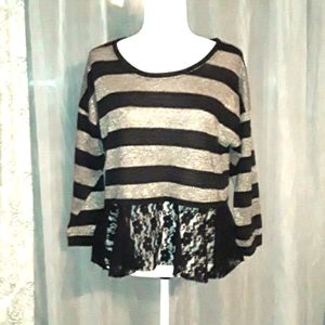 Bongo Shimmer Lace Top